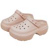 Cute Girl Heart Star Hole Shoes Women's Summer Non-slip Thick-soled Heightening Beach Shoes Bag Head Cool Slippers