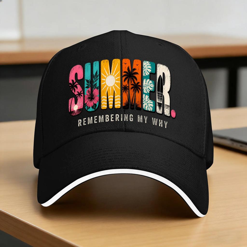 Summer Remembering My Why Baseball Cap Vintage Unisex Unisex Hip Hop Hats Sun Visor Design Tennis Skate Snapback Cap Birthday Gift