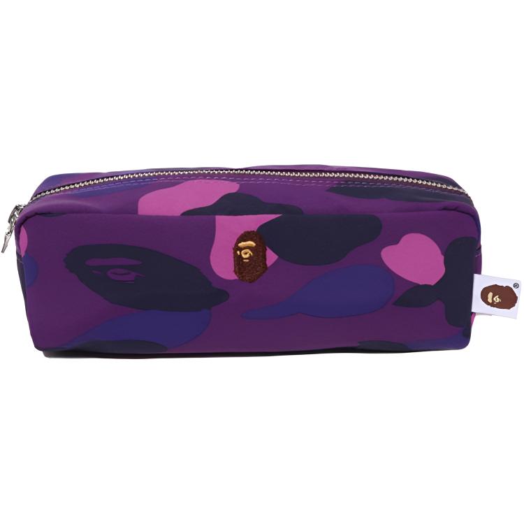 A Bathing Ape Camouflage Pattern Fabric Travel Storage Bag Unisex bags Dark-Blue Purple Red 0ZXBGM002901Q