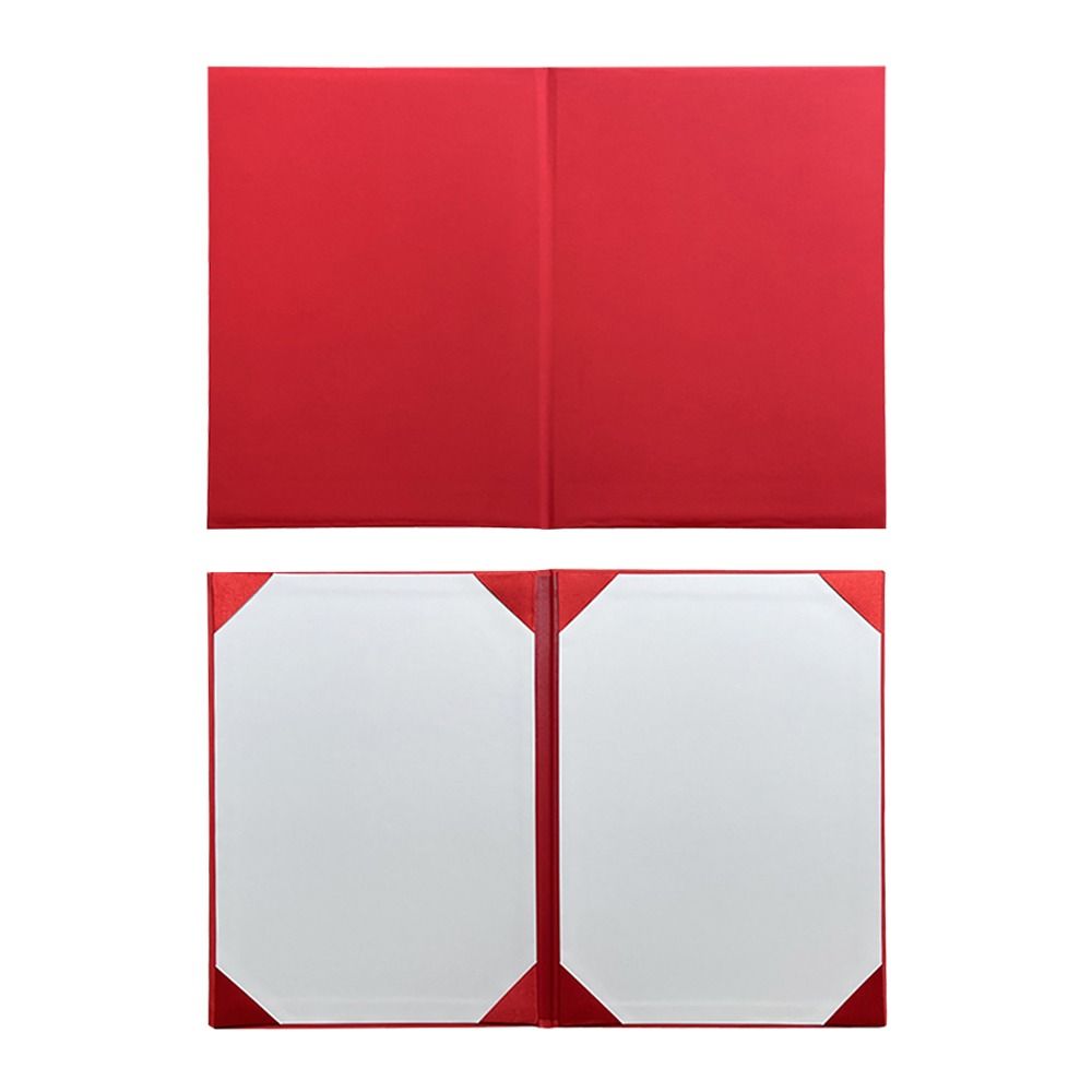 1Pcs Thicken A3 A4 Paper Hardcover Plush Surface File Page Folder  Signing Contract