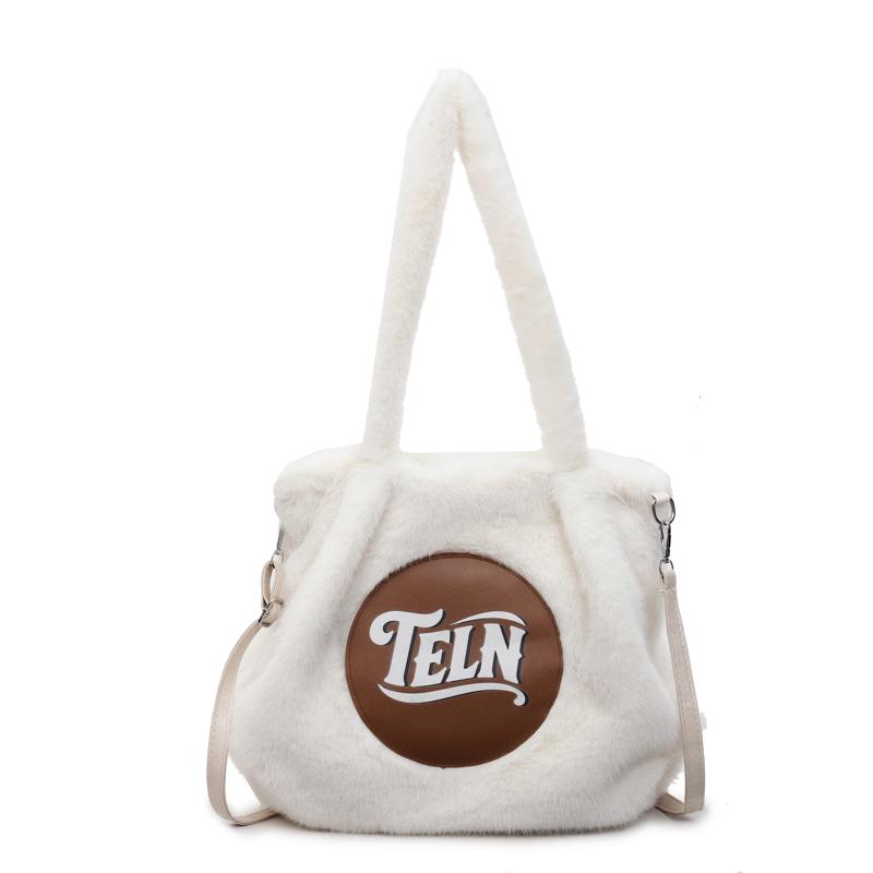 Plyšová taška tote s velkou kapacitou dámská taška přes rameno taška na dojíždění taška do podpaží