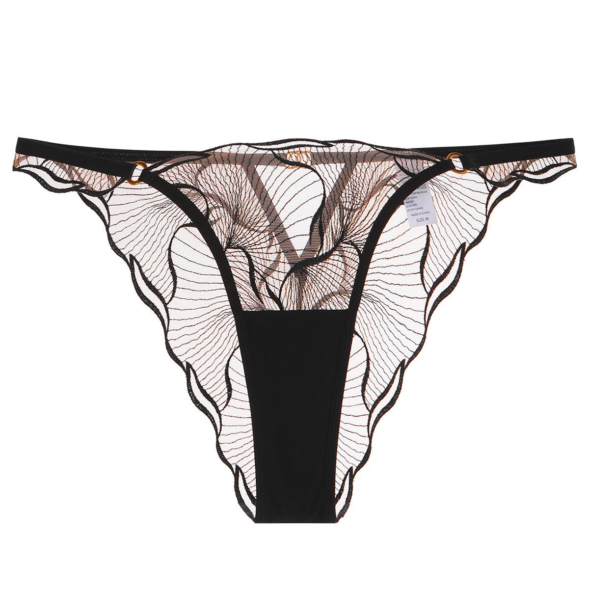 Европейский и американский ультратонкий кружевной вышитый бюстгальтер для большой груди - Против провисания, Сексуальный французский дизайн Small