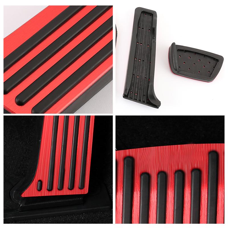Aluminum Accelerator Gas Pedal Brake Pedal Non-Drilling Cover Footrest Pad For Toyota RAV4 RAV 4 XA50 - 2022 Accessories