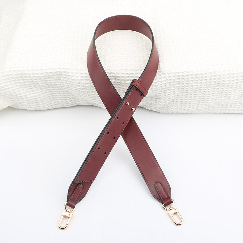 Justerbar Svart Konstläder Crossbody Bred Axelrem - Mångsidigt Ersättningstillbehör