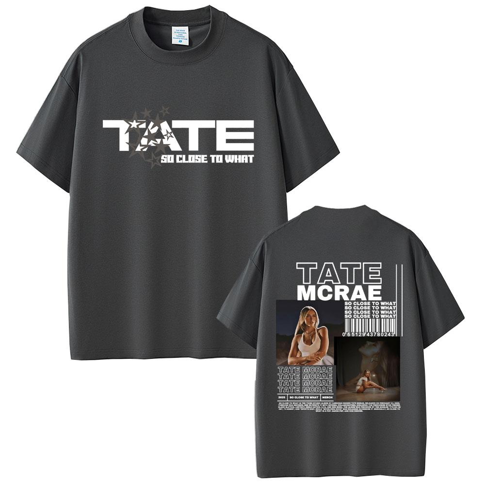 Wat Is Tate McRae's Album So Close To Miss Possession 2025 Wereldtour T-shirt Zomer Heren Dames Mode Katoenen T-shirt