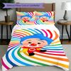 3pcs Duvet Cover Set (1*Duvet Cover + 2*Pillowcase, Without Core), Plim Plim Print Bedding Set, Bedroom Decor, All‑Season, Gift