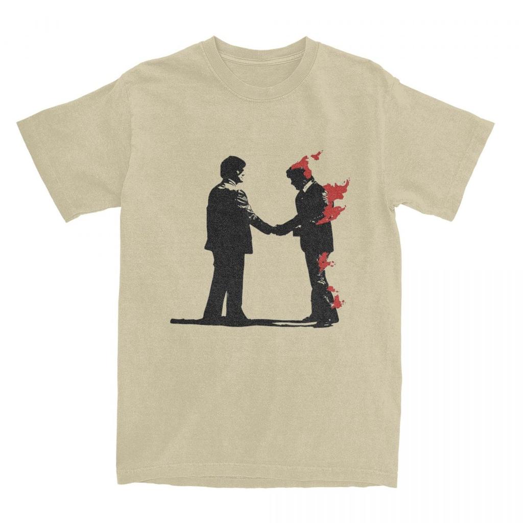 Vintage Wish You Were Here Rock T Shirt Men Women's Cotton Fan Gift Tees Shirt Summer Clothes