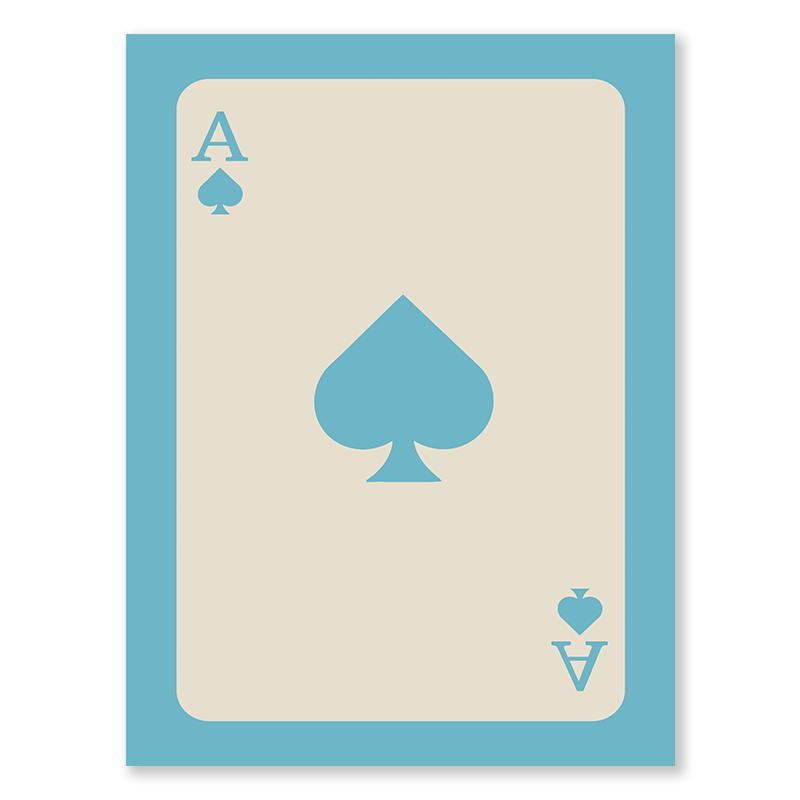 Multi Colour Fashion Retro Wall Art Ace of Spades Love Canvas Painting Pink Orange Yellow Black Green Blue Purple Bedroom Poster