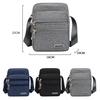 Men's Shoulder Bag Business Leisure Large Capacity Portable Handbag Zipper Multi Layer Waterproof Summer Crossbody Bags