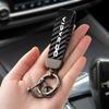 Woven Leather Rope Car Keychain Keyring Gift Accessories For New Dacia Duster Logan Sandero Jogger Spring Stepway Dokker Lodgy