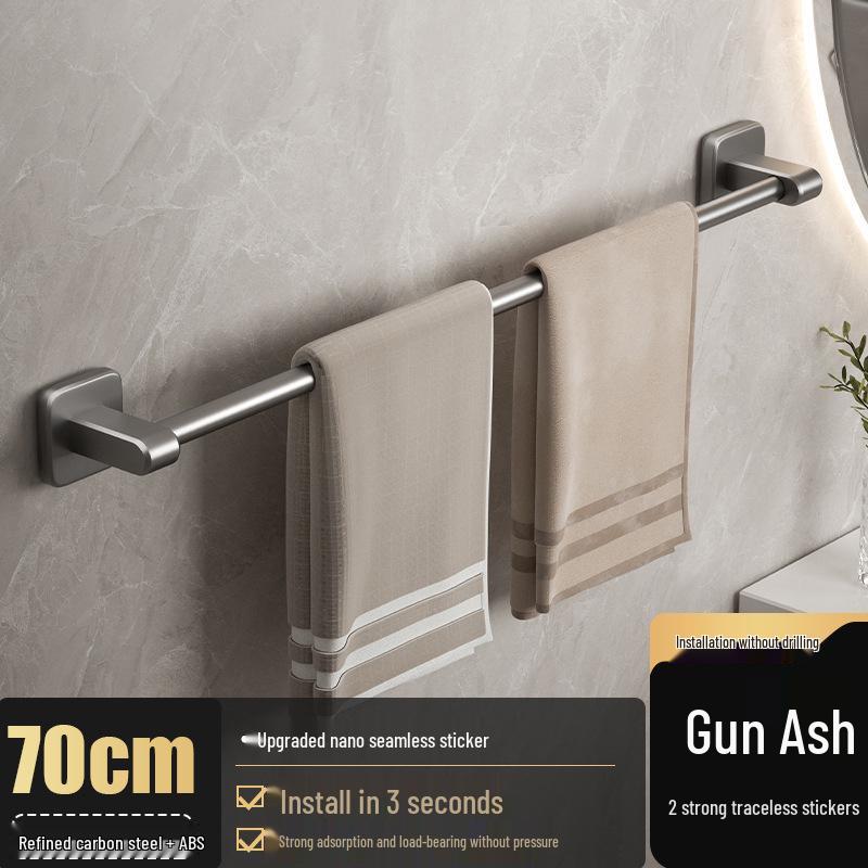 Punch-Free Wall-Mounted Multi-Functional Bathroom Storage Rack