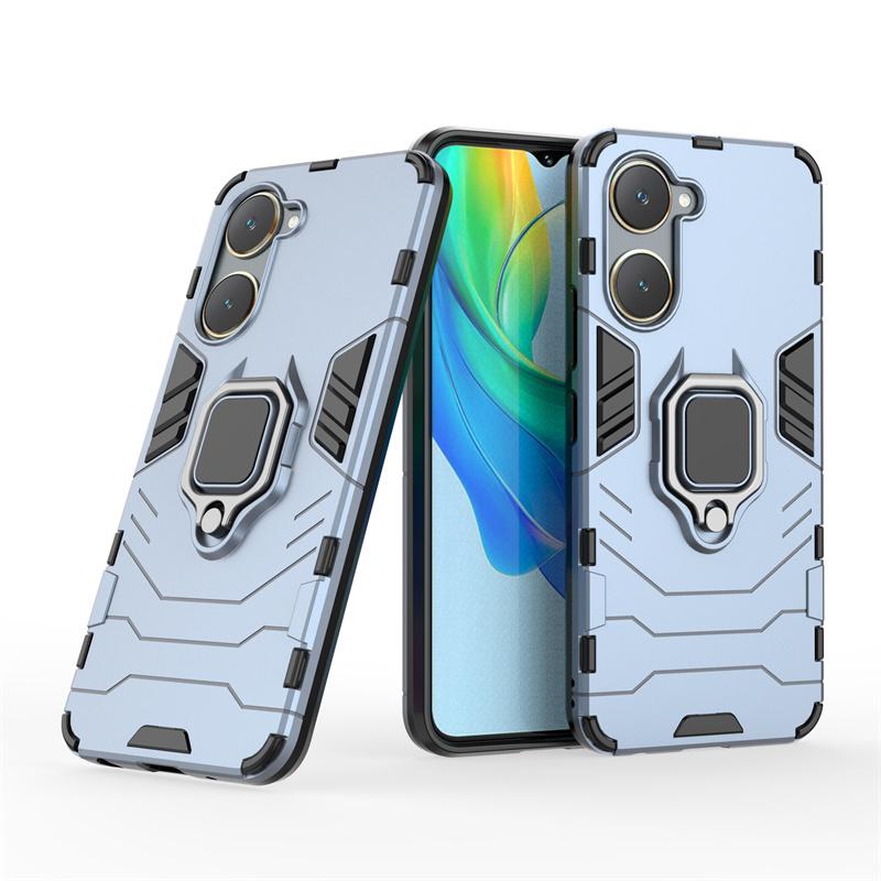 

Для vivo Y03 4G чехол противоударный бронированный магнитный чехол-подставка с кольцом для телефона vivoY03 Y03 Y 03 03Y 4G 2024 V2332 6.56 задняя крышка For Vivo Y03 4G