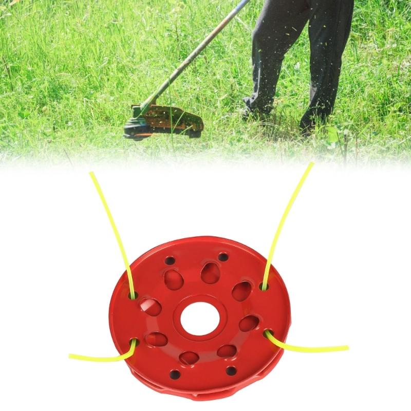 Heavy Gauge 8 Hole Trimmer Head Clearing Tool for Brush Cutters Designed For Extended Use In Challenging Landscapes
