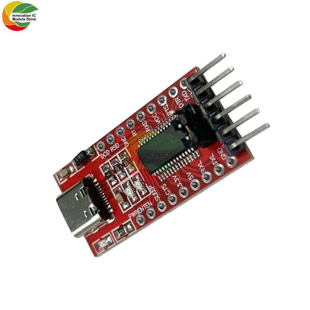 FT232RL USB to TTL Adapter Module Type-C Serial Converter with Overcurrent Protection for Arduino 3.3V 5V