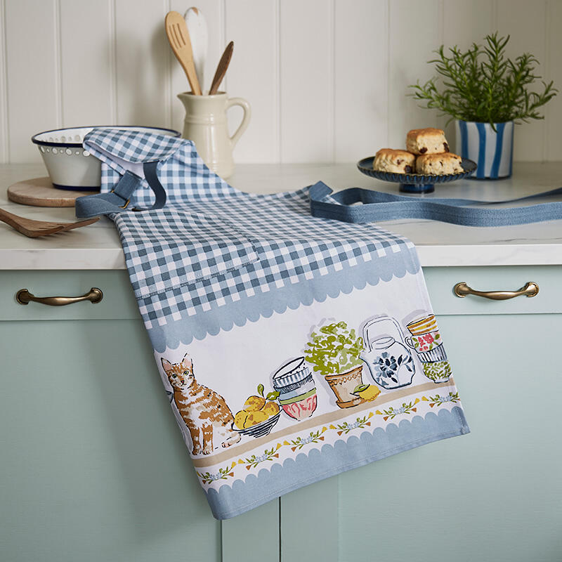 ХлебницаКошка Хлопковый фартук для кошки Cotton Apron - Pantry Cat