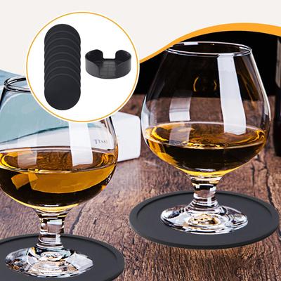 8 Anti-scald Silicone Coasters for Drinks, Ideal , Parties, Coffee Shops, Etc.
