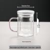 High Borosilicate Glass Tea Brewing Cup with Handle for Home or Office
