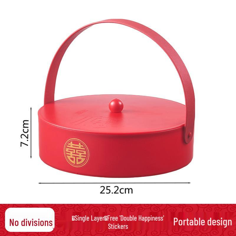 Handheld Candy Box for Weddings and Engagements - Plastic Bridesmaid Favor Box for Candy or Dried Fruit