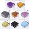 High-end Square Zipper Style Jewelry Box Travel Portable Velvet- Jewelry Storage Bag Bracelet Earrings Jewelry Organizer