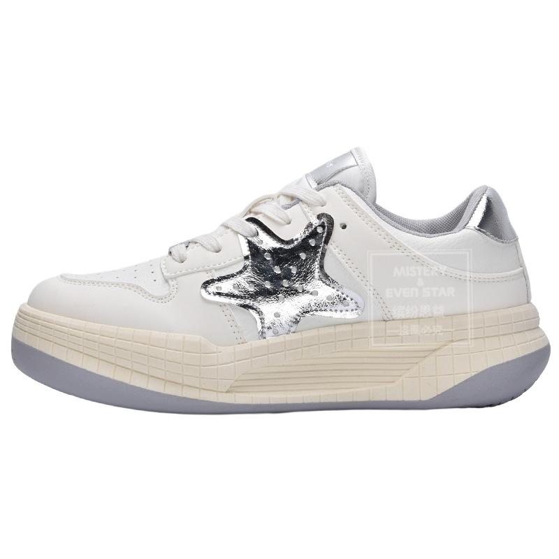 Hot-selling New Platform Star Board Shoes Casual Sports White Shoes 1404