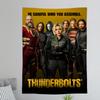TThunderbolts 2025 Film Anime Wandteppich Wandbehang Dekoration Haushalt Wandbehang Heimdekoration