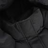 Winter Down Coat Neck Protection Stand Collar Padded Hooded with Pockets Zip-up Parka Windproof Heat Retention Daily Cold Weather Outwear Cotton