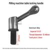 Turret Milling Machine Parts: Machine Head, Workbench, Guide Rail Screws, Spindle Lock, Adjustable Handle