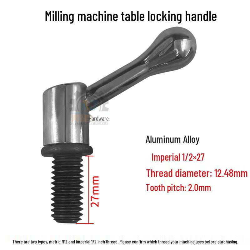 Turret Milling Machine Parts: Machine Head, Workbench, Guide Rail Screws, Spindle Lock, Adjustable Handle