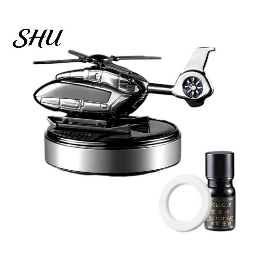 Car Perfume 1 Set Air Freshener Solar Rotating Solid Aromatherapy Helicopter Shape Fragrance Diffuser Ornament Automotive Decoration