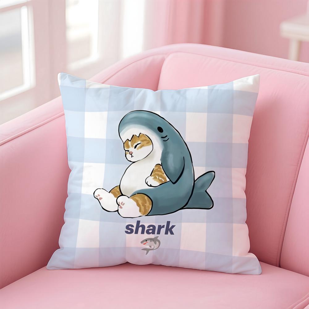 Cute M-Mofusand Cushion Cover Home & Car Multi-Scene Pillow Cover - Reversible, Soft & Durable for Daily Use