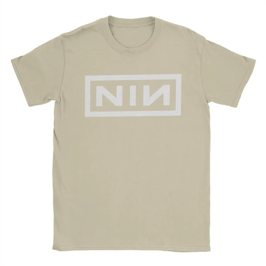 Novelty Nine Inch Nails NIN T-Shirts Men Crew Neck Cotton Short Sleeve T Shirt Hip Hop Women Band Tshirt Summer Tops Clothing