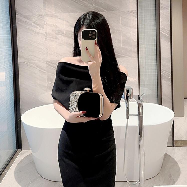 Women Evening Handbag Small Phone Wallet Purse Shoulder Bag Detachable Chain