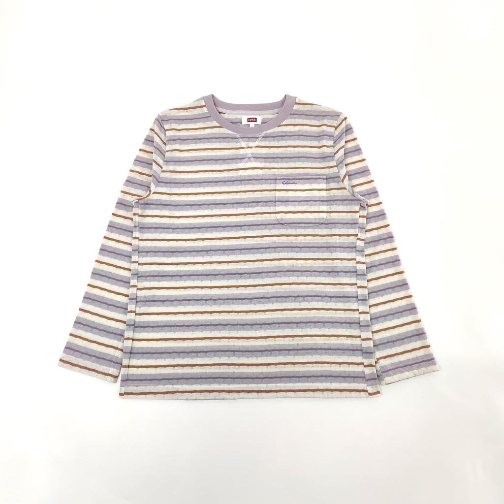 Takihyo EDWIN Long Sleeve Cotton Blend Loungewear Women's Pajamas, Jersey, Moisture-Wicking, Quick-Drying,