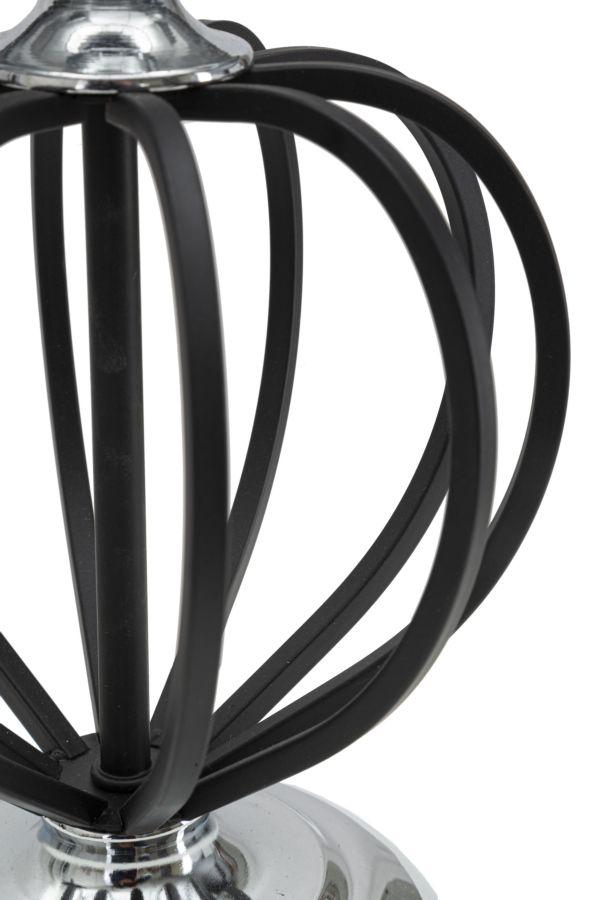 Lámpara de Mesa Darky Plateada Cm Ø28X44,5