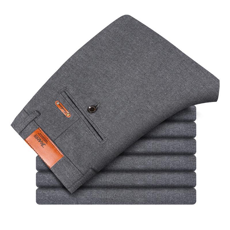 Men's plaid print casual pants spring Korean version trend versatile slim-fitting small feet long pants