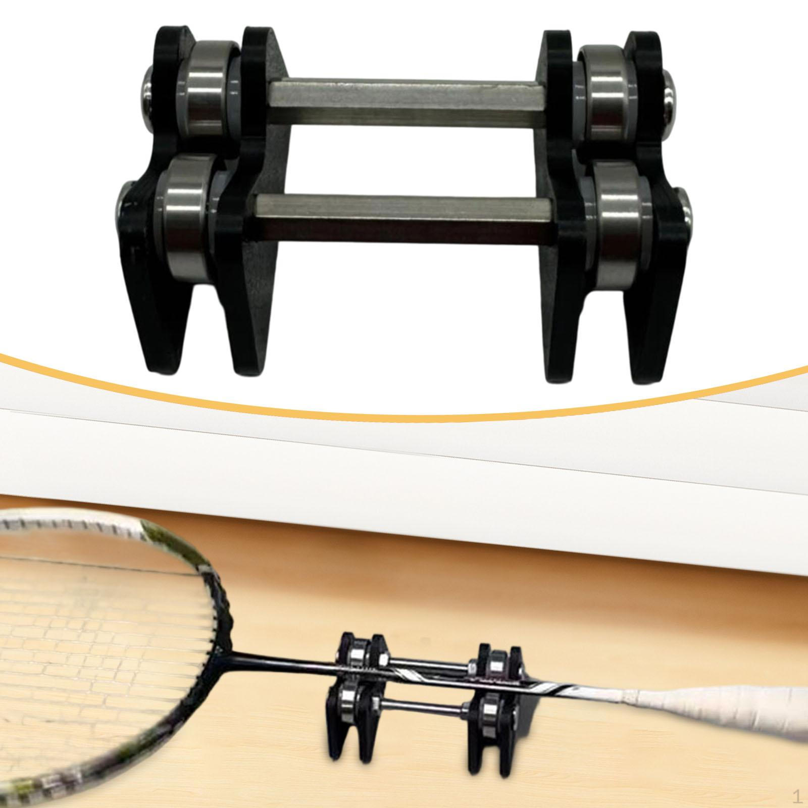 

Badminton Racket Tester Balance Stable Smooth Rollers Racquet Shaft Straightness Checker Must