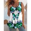 Women's Butterfly Printed Sleeveless Vest Fashion Loose T-Shirts Women’s