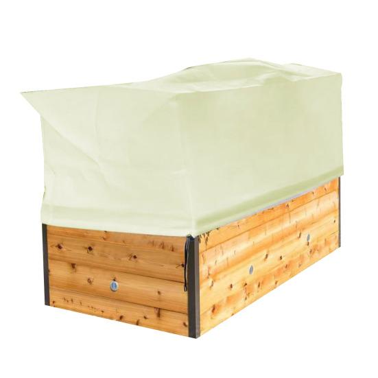 Yousheng Rectangular Planter Cold-proof Cover Plant Anti-Frost Covers with Drawstring Thickened Reusable Plant Winter Shield for Balcony Flower Box