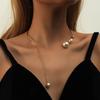 Clavicle Chain Fashion Necklace For Women Elegant Big White Imitation Pearl Choker Necklace Wedding Jewelry Collar  New
