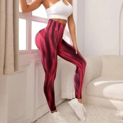 Pantalon de Yoga Sexy, coupe cintrée, taille haute, sans couture, décontracté, serré, pour femmes, pantalon Soprt, rayé, 30155