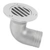 Boat Deck Drain 90 Degree Elbow 316 Stainless Steel Split Floor Deck Drain for Fishing Boat Yacht