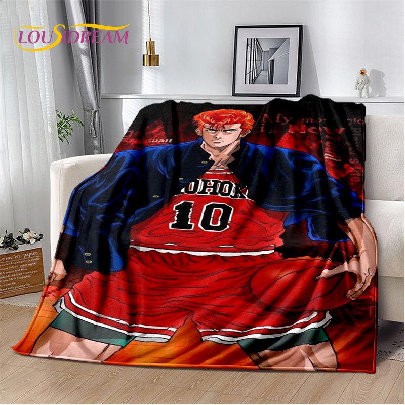 Slam Dunk Anime Cartoon Soft Plush Blanket,Flannel Blanket Throw Blanket for Living Room Bedroom Bed Sofa Picnic Cover Bettdecke