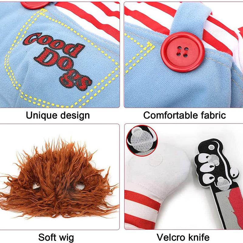 Costume de Halloween pentru câini Haine amuzante pentru câini Costume cosplay ajustabile pentru animale de companie pisici Haine inedite pentru câini de talie medie și mare Pug 2025