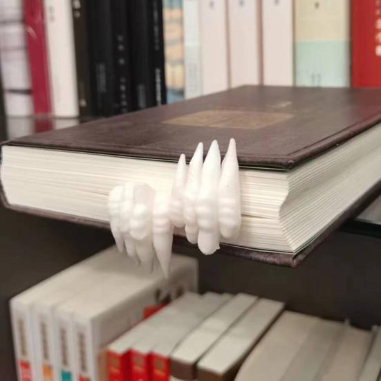 Halloween-Teufel-Hand-Lesezeichen, gruseliges Kunstharz, Basteln, Dämonenklaue, Handform, Buchmarker, Dekoration, Schreibtisch-Ornament, Lesezubehör, Geburtstagsgeschenk