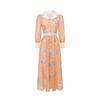 2026 Spring/Summer New Arrival Color-Blocked Oil Painting-Style Floral Print Retro Evening Dress for Women