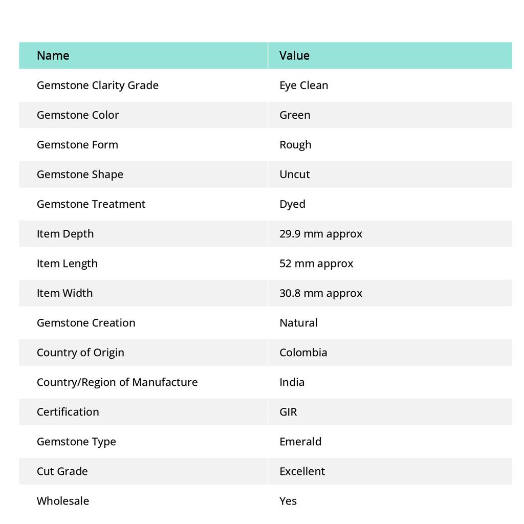 CERTIFIED Natural Emerald Green Rough 786 Ct Uncut Huge Size Loose Gemstone rr-036-sa