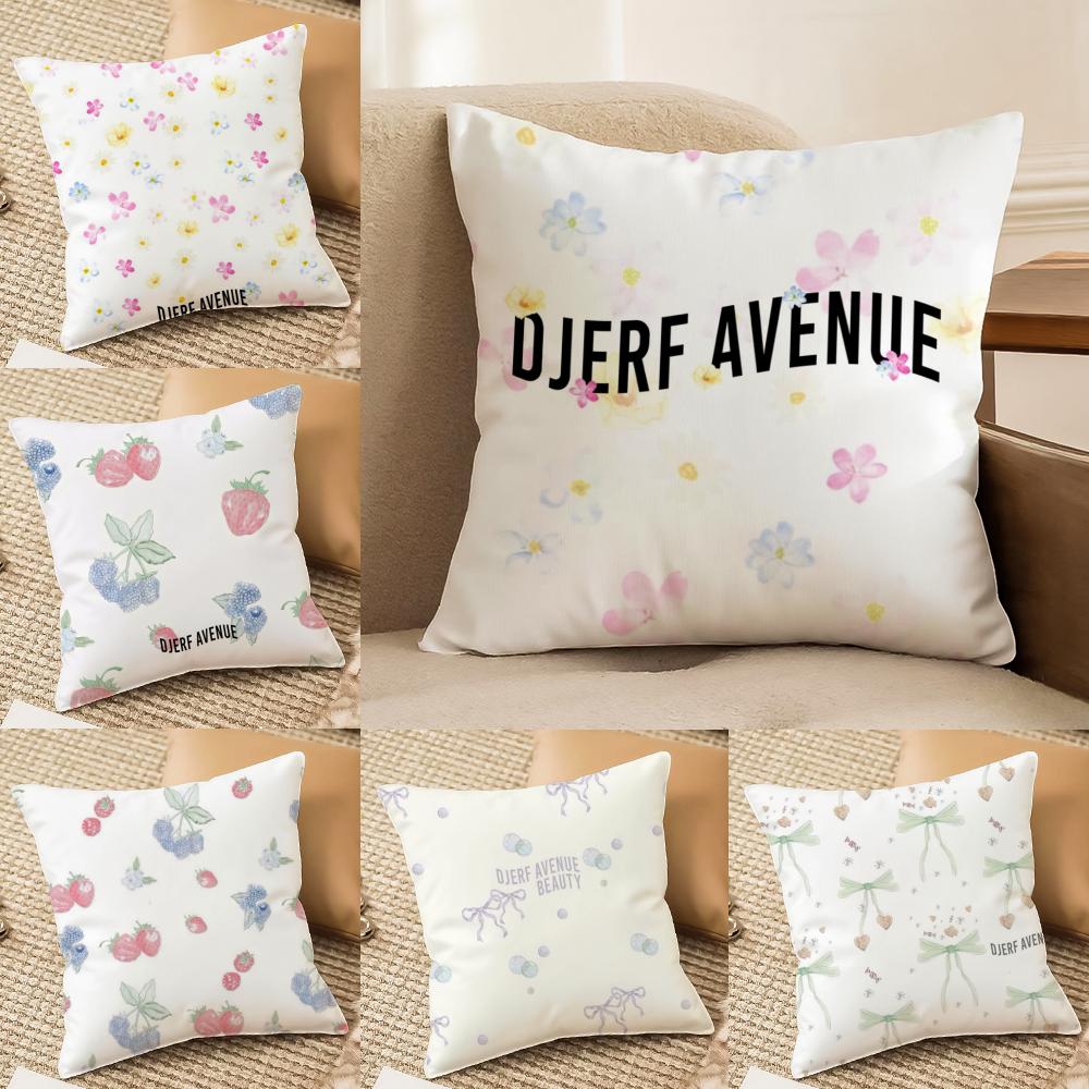 Summer Berries D-Djerf Avenue Cushion Cover Soft Plush Double-Sided Pillow Cover Cozy Sofa Cushion Case Living Room Home Gift