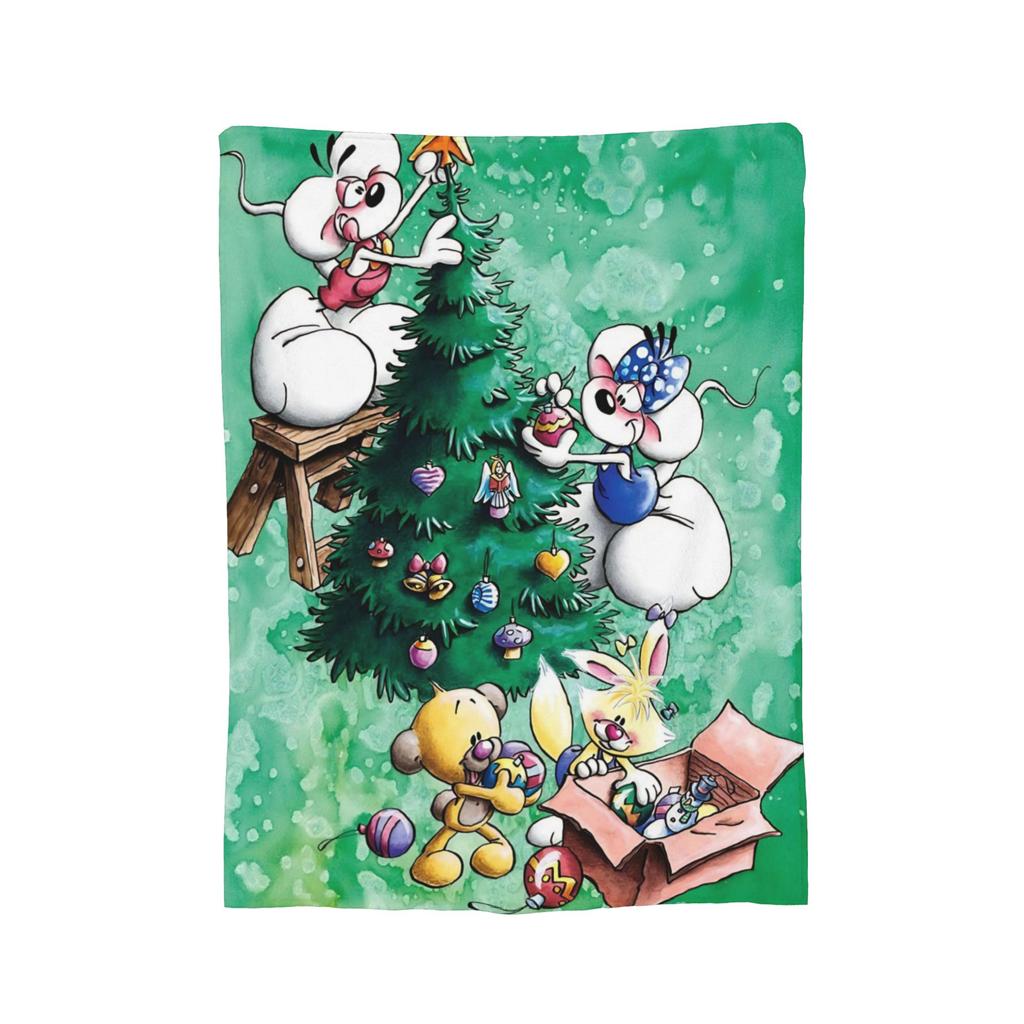 D-Diddles Blankets Flannel Diddl Catoon Soft Throw Blankets for Bedding Couch Bedroom Quilt