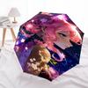 1pc Floral Fantasy Umbrella Auto-Open Close, Foldable Design, Outdoor Shelter for Festivals & Everyday Use - Perfect Gift for Fans!R073