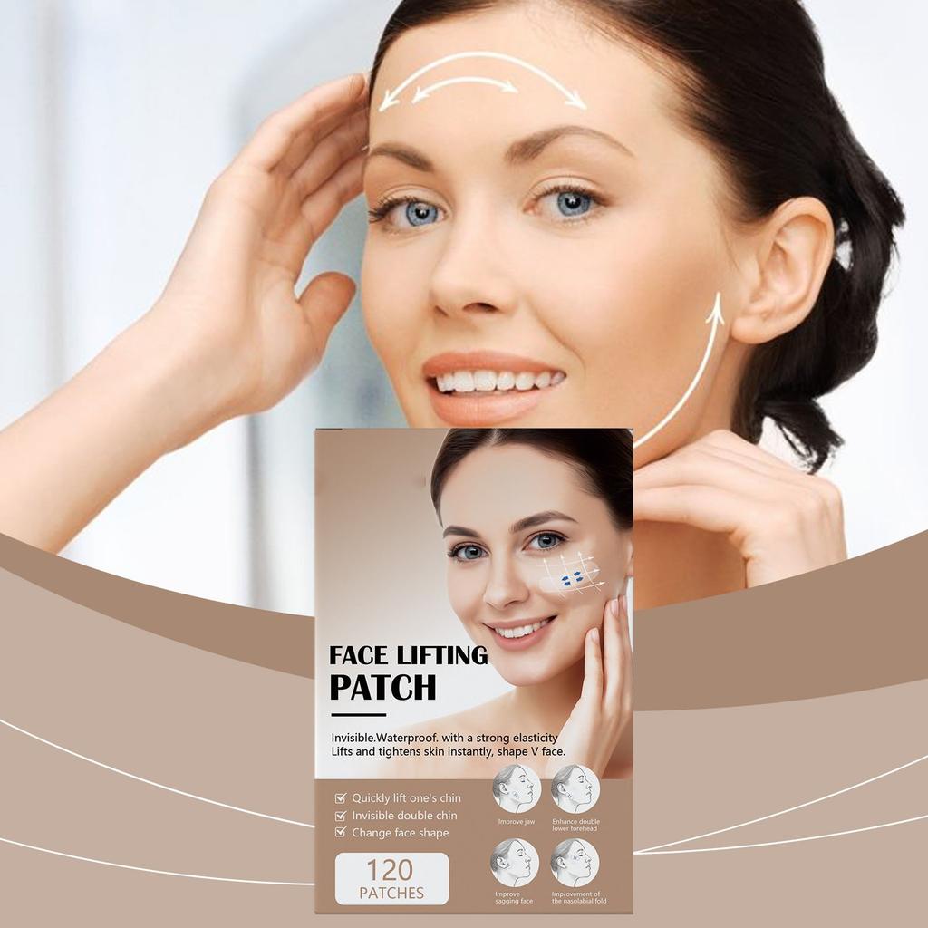 Facial Lifting Patch, Facial Shaping Double Chin Small Face V Face Transparent Patch, Tightening Nasolabial Makeup Patch, Adhesive Tape
